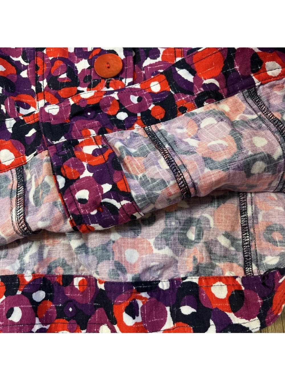 Ruby Rd. Red & Purple Floral Beaded Jacket - Picture 15 of 16